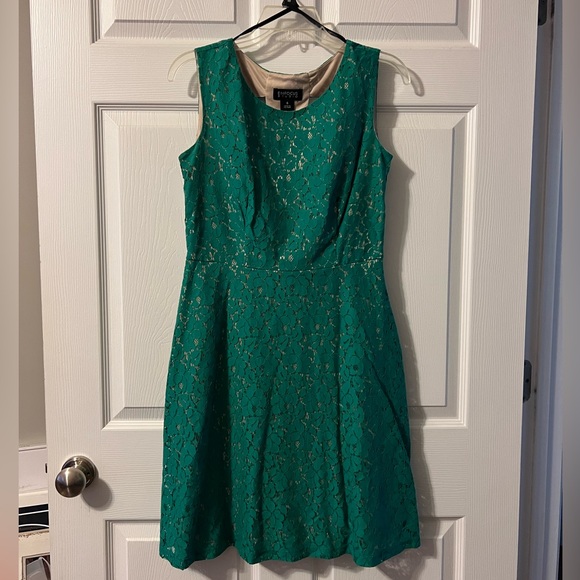 Enfocus green lace dress - Picture 1 of 4
